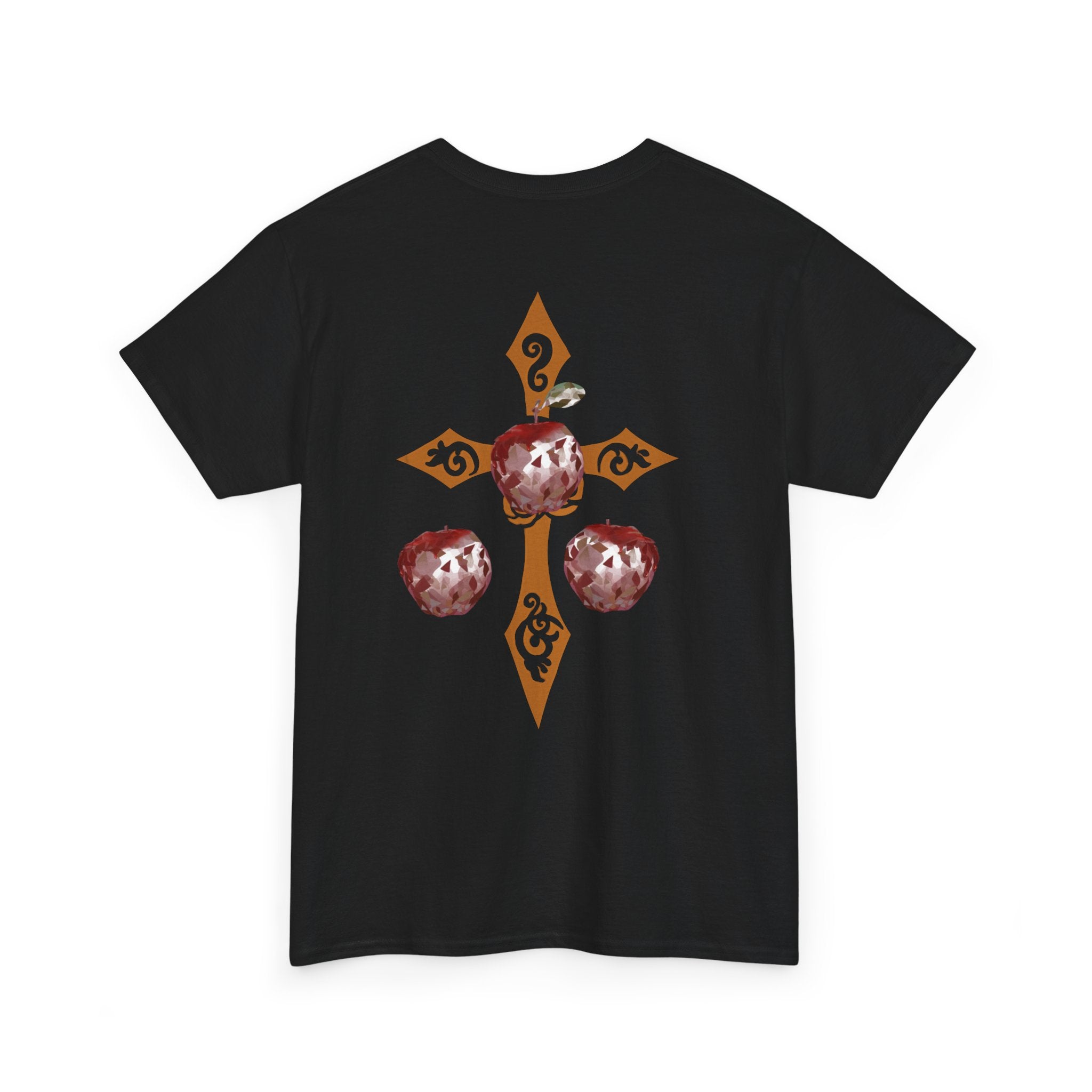 Crystal Apple Cross Graphic Tee | Alt Emo Creature Tee