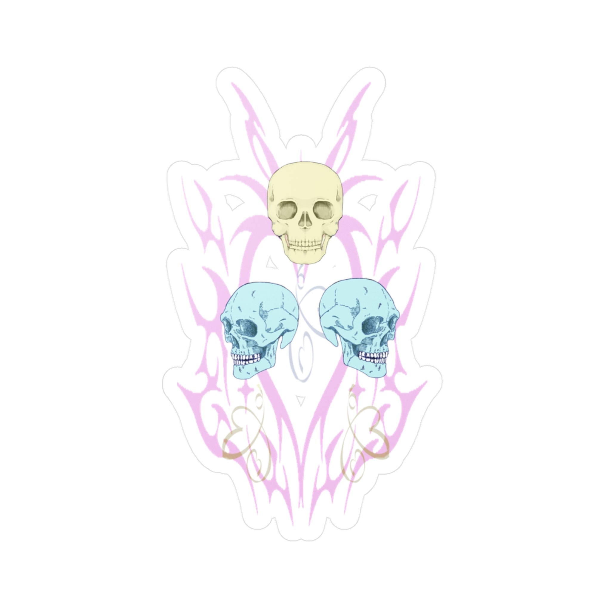 Skull Balloons Vinyl Decal | Punk Emo Alt Sticker