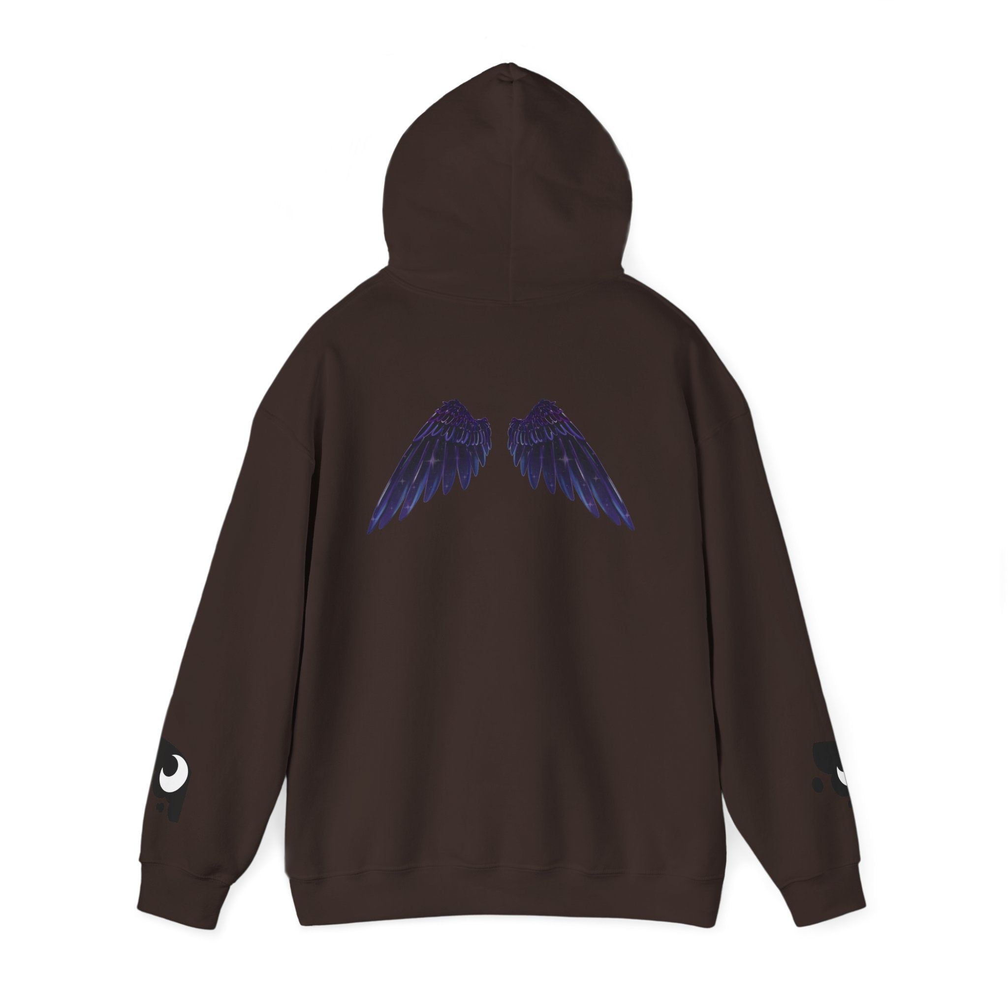 Lunar Alicorn Hoodie | Moody Moon Wings Alt Aesthetic Graphic Sweatshirt