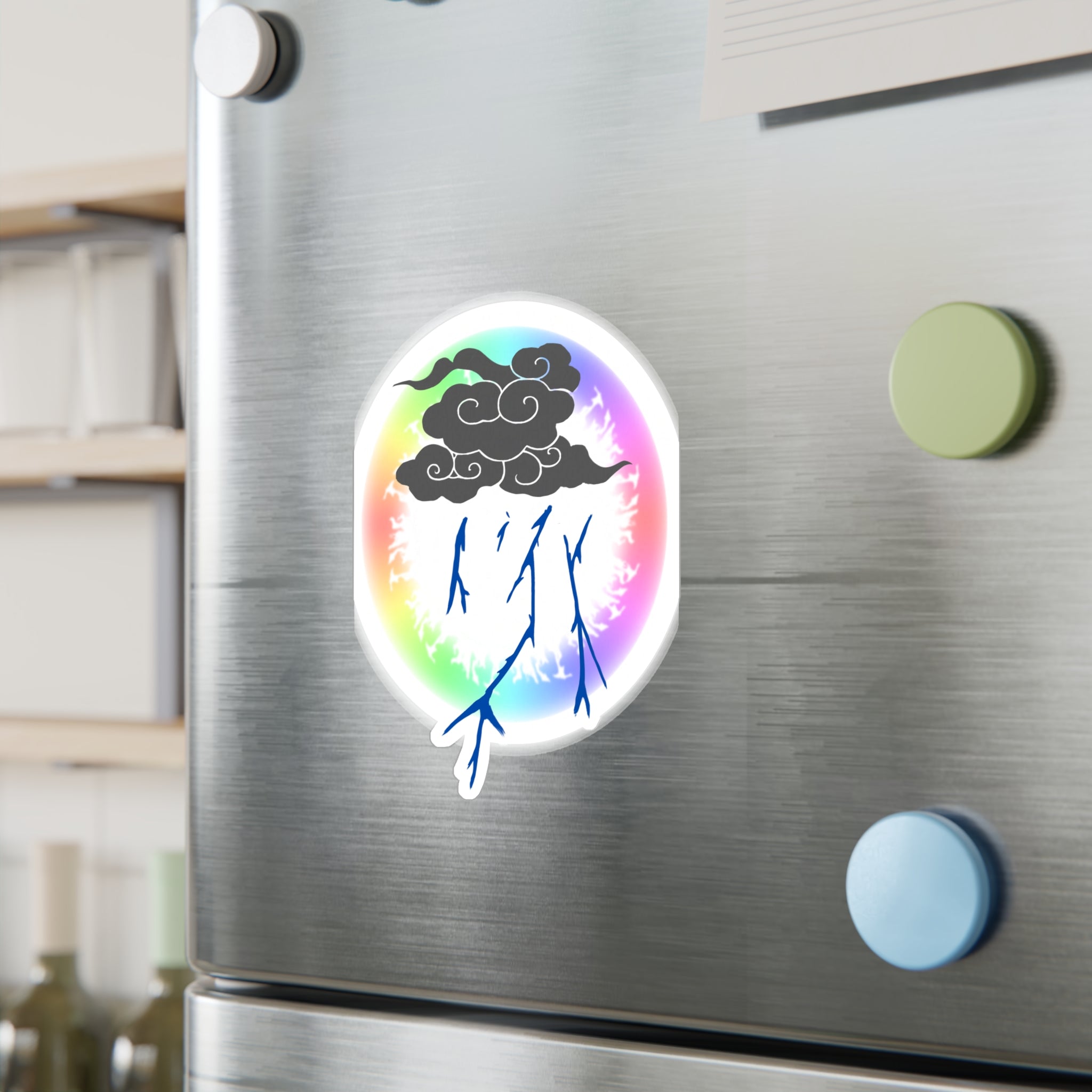 Storm Cloud Rainbow Vinyl Sticker | Loyalty Decal