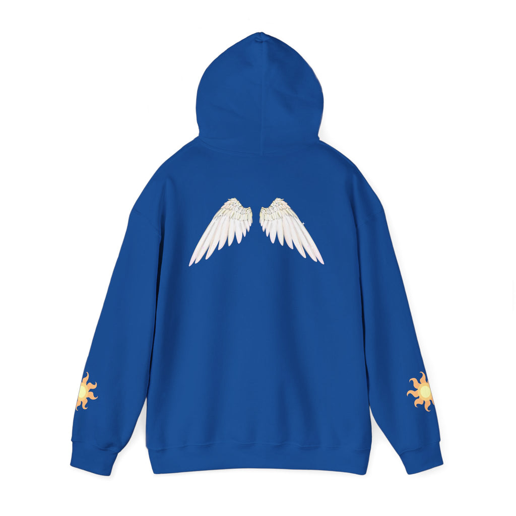 Celestial Alicorn Hoodie | Alt Mythical Wings Moon Graphic Sweatshirt