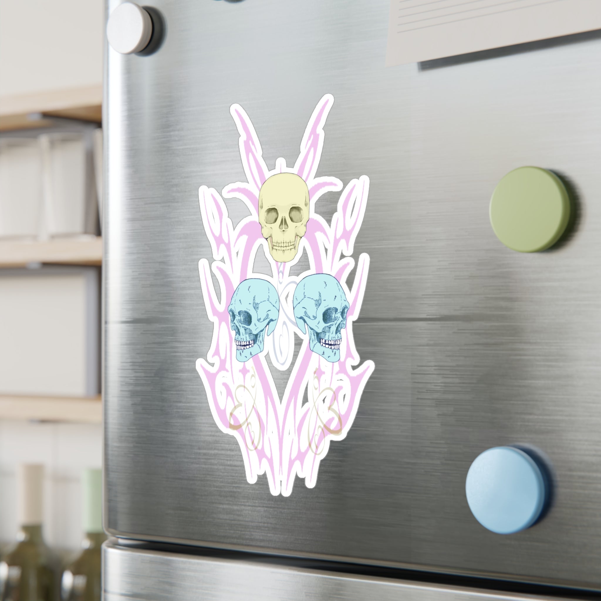Skull Balloons Vinyl Decal | Punk Emo Alt Sticker