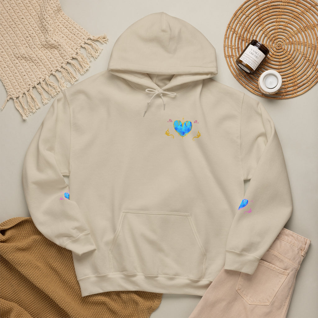 Crystal Heart Alicorn Hoodie | Alt Mythical Creature Graphic Sweatshirt Love