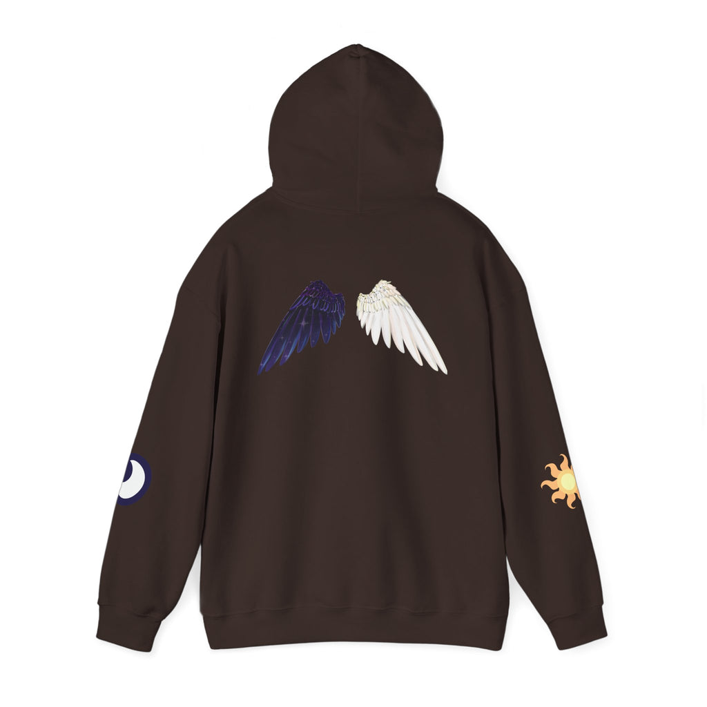 Lunar Celestial Alicorn Hoodie | Royal Sisters Alt Gothic Moon Sun Unisex Sweatshirt