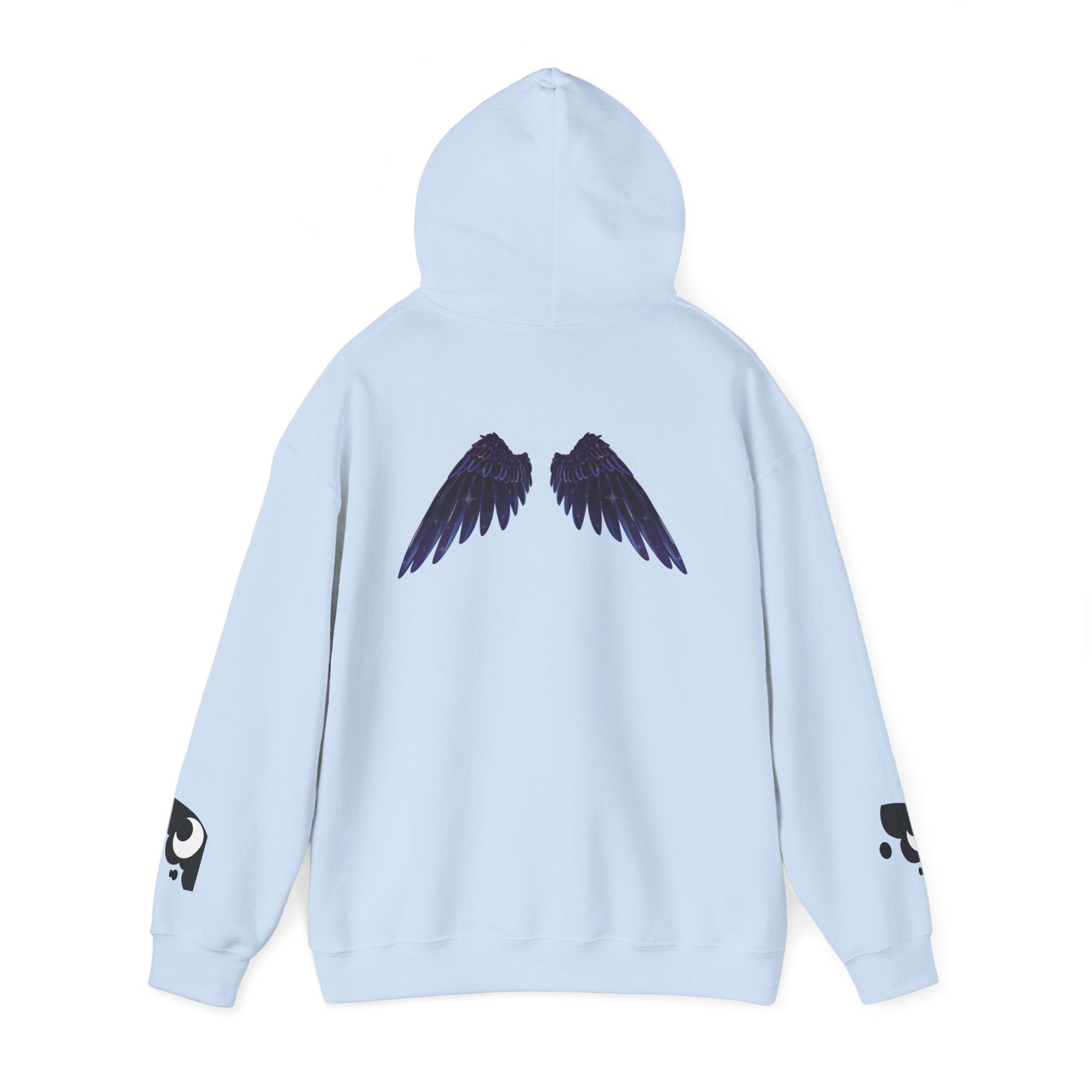 Lunar Alicorn Hoodie | Moody Moon Wings Alt Aesthetic Graphic Sweatshirt