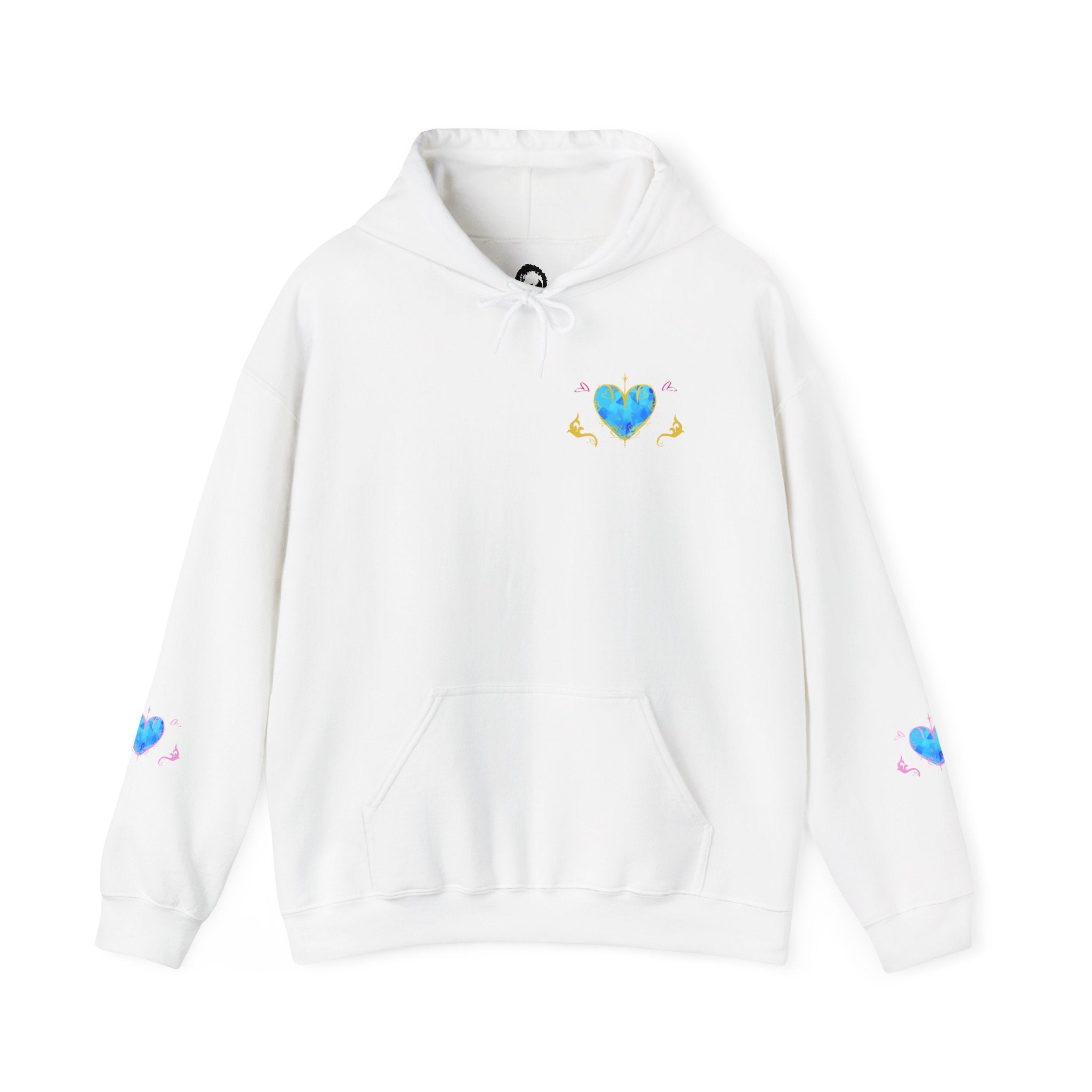 Crystal Heart Alicorn Hoodie | Alt Mythical Creature Graphic Sweatshirt Love