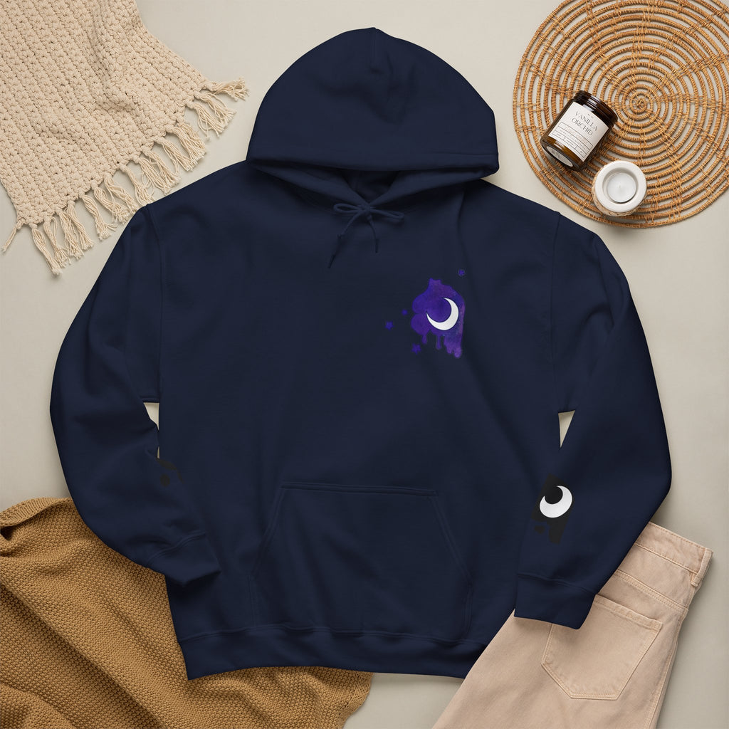 Lunar Alicorn Hoodie | Moody Moon Wings Alt Aesthetic Graphic Sweatshirt