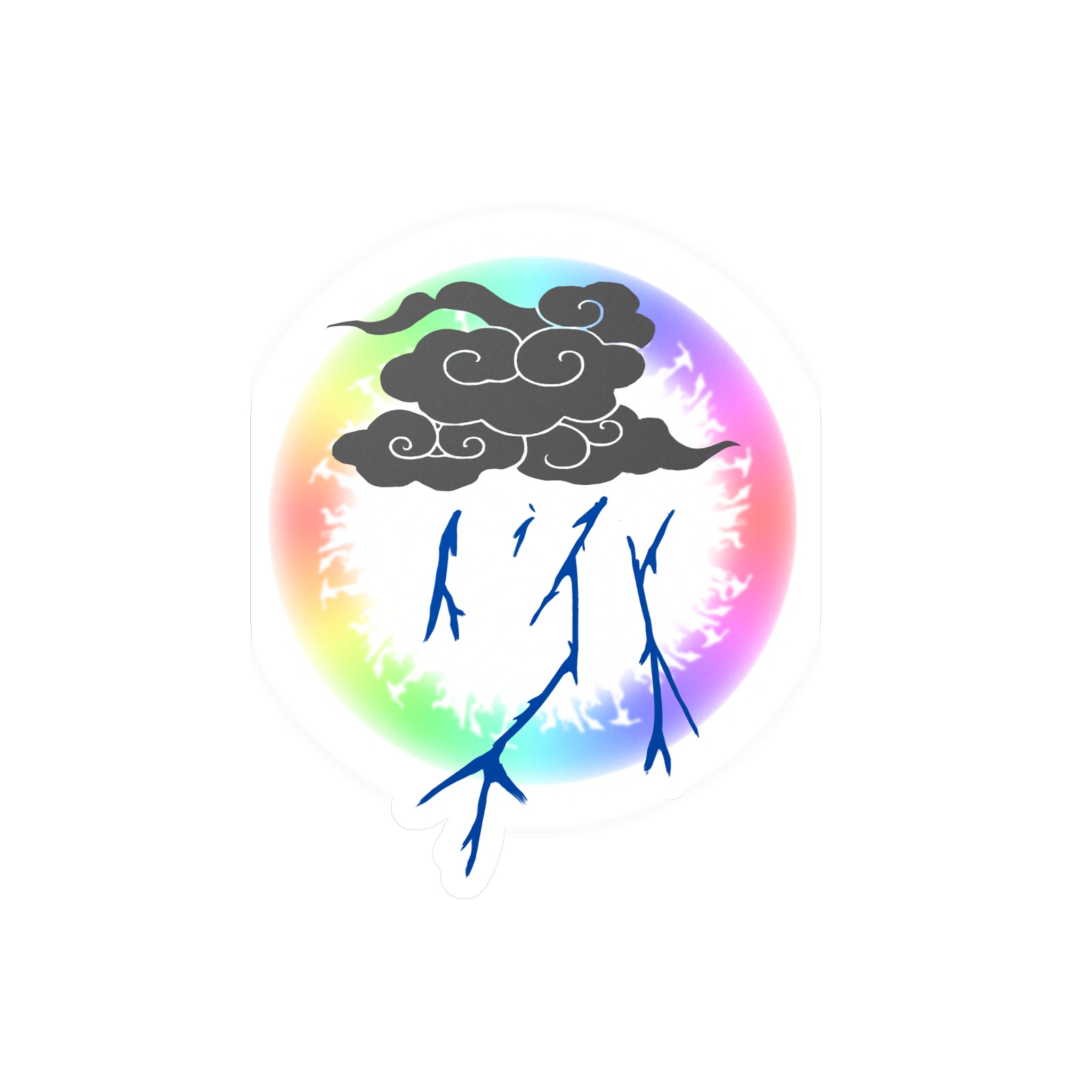 Storm Cloud Rainbow Vinyl Sticker | Loyalty Decal