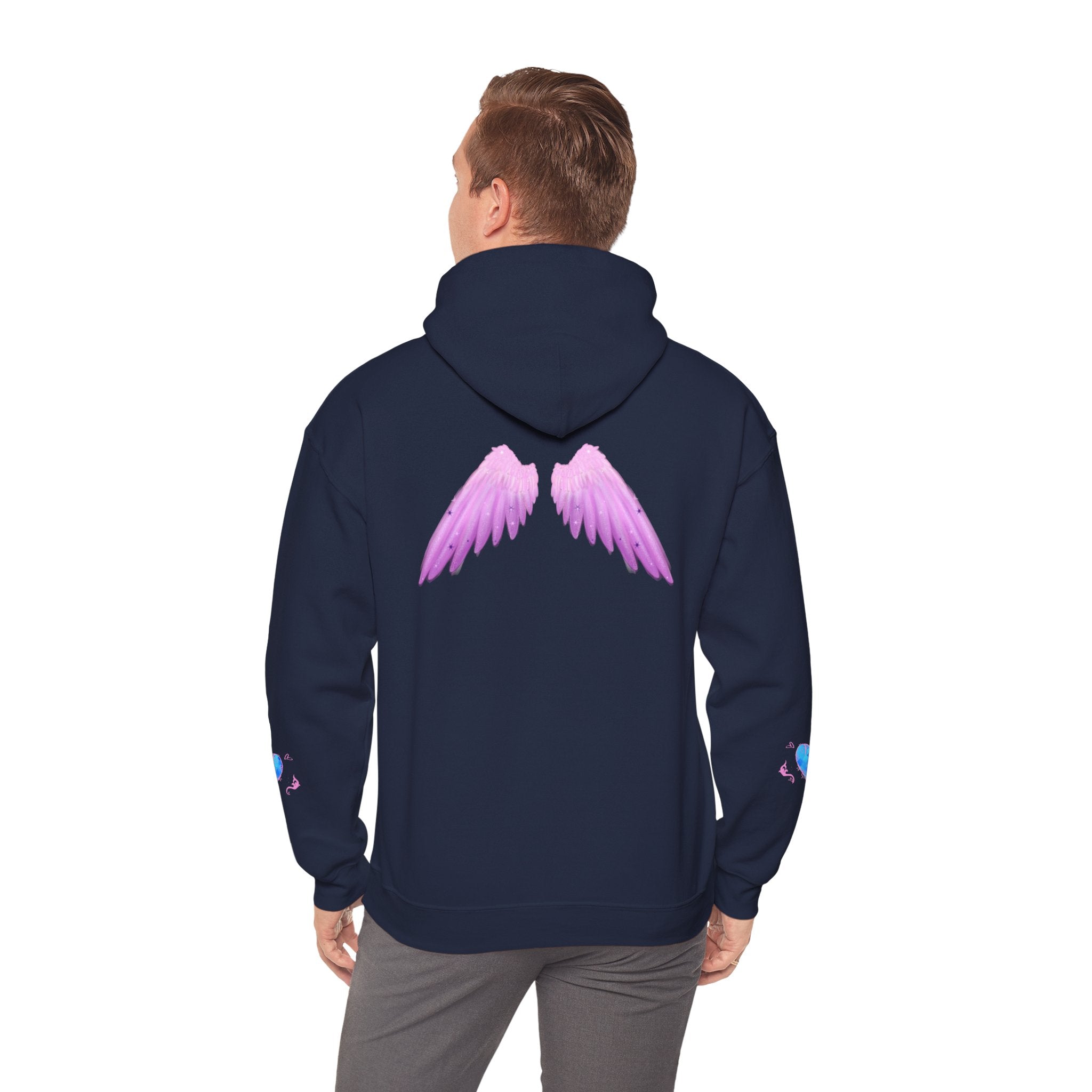 Crystal Heart Alicorn Hoodie | Alt Mythical Creature Graphic Sweatshirt Love