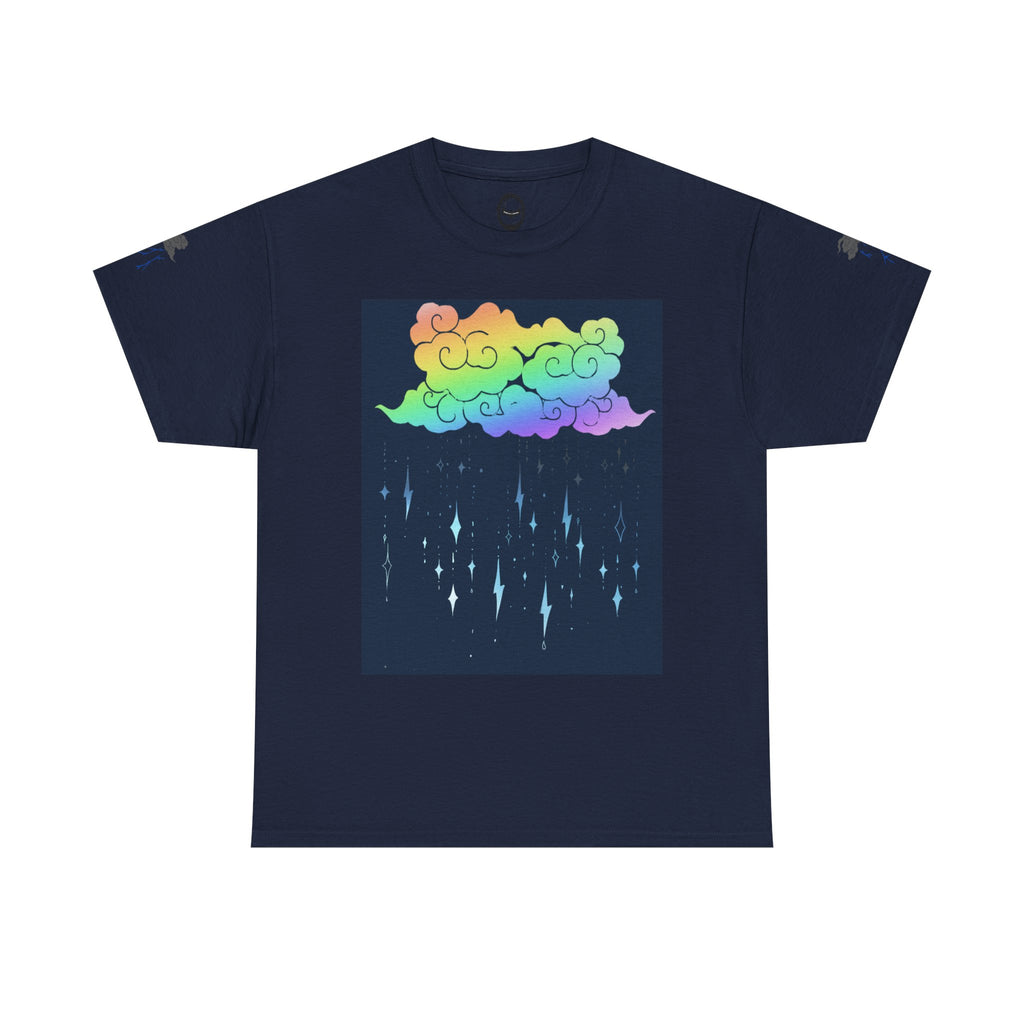 Rainbow Storm Unisex Tee | Alt Emo Colorful Graphic Tee