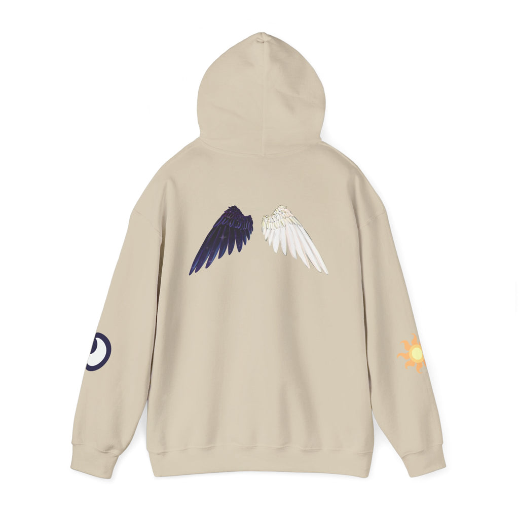 Lunar Celestial Alicorn Hoodie | Royal Sisters Alt Gothic Moon Sun Unisex Sweatshirt