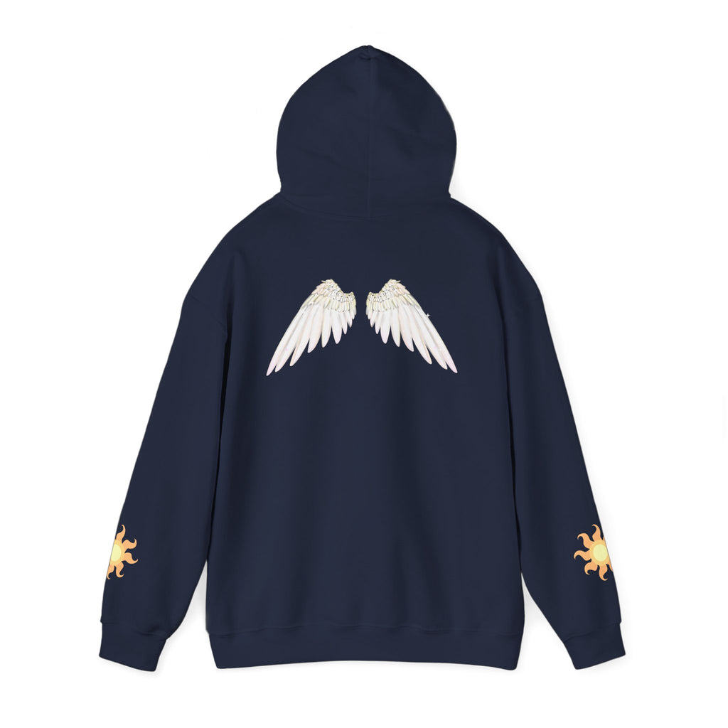 Celestial Alicorn Hoodie | Alt Mythical Wings Moon Graphic Sweatshirt