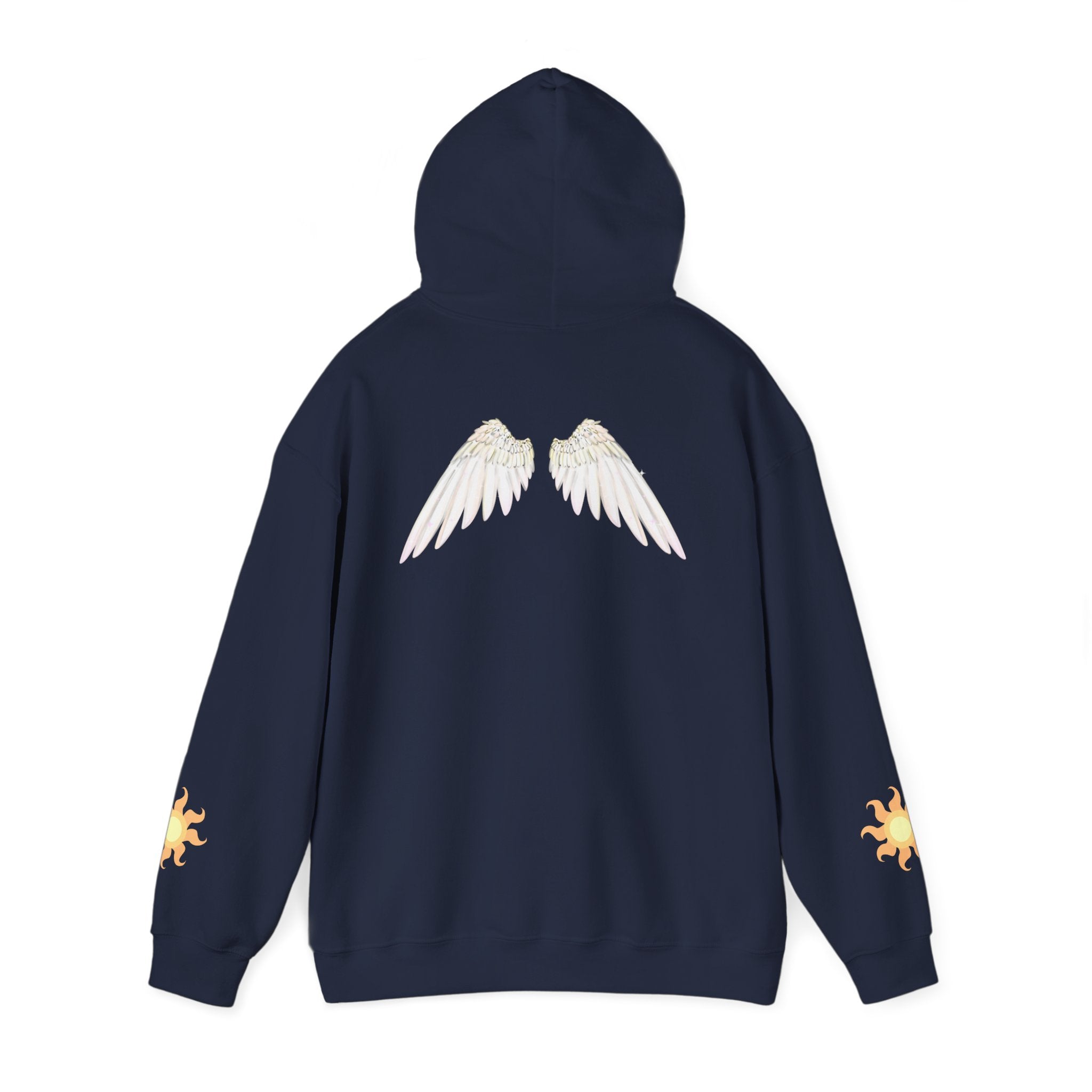 Celestial Alicorn Hoodie | Alt Mythical Wings Moon Graphic Sweatshirt