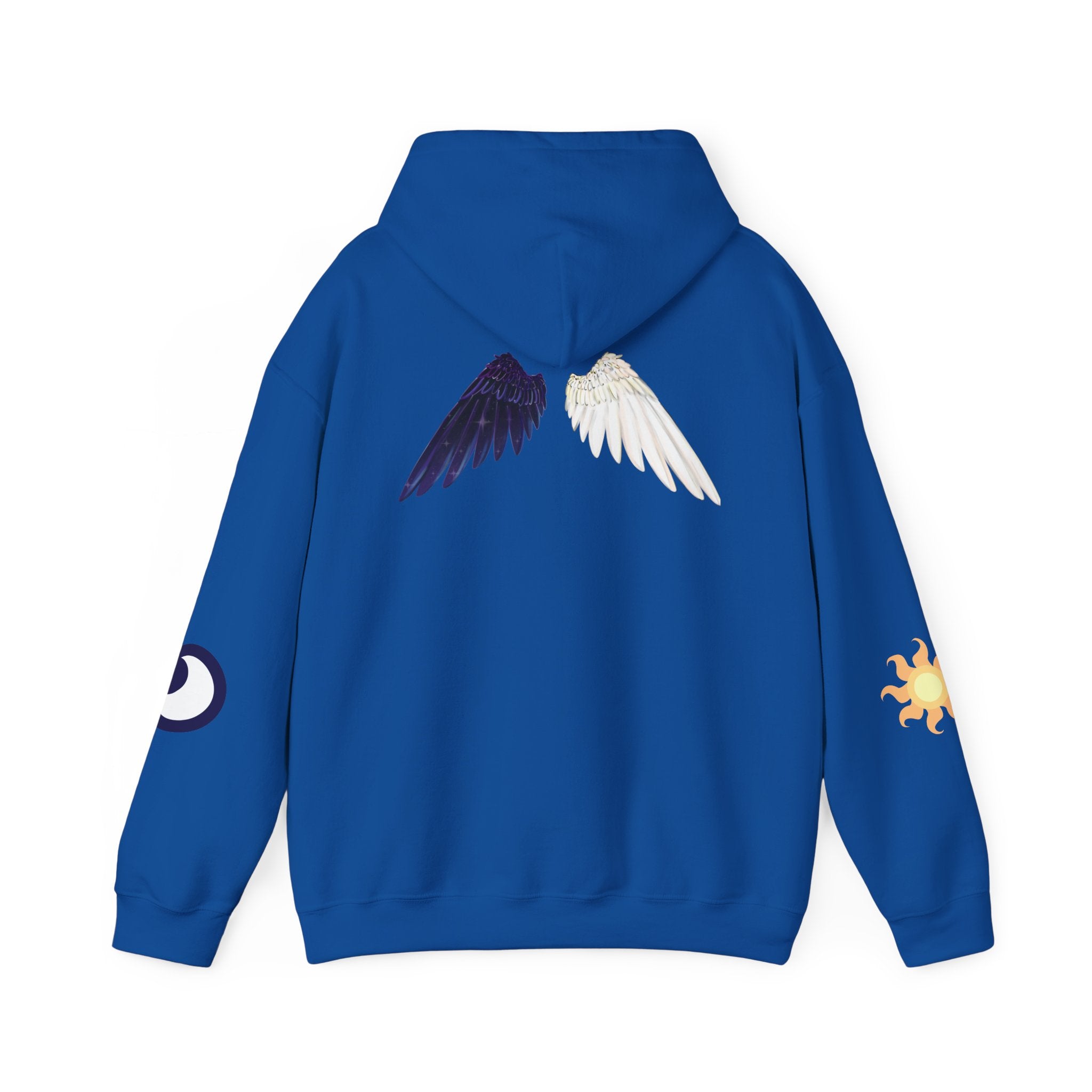 Lunar Celestial Alicorn Hoodie | Royal Sisters Alt Gothic Moon Sun Unisex Sweatshirt