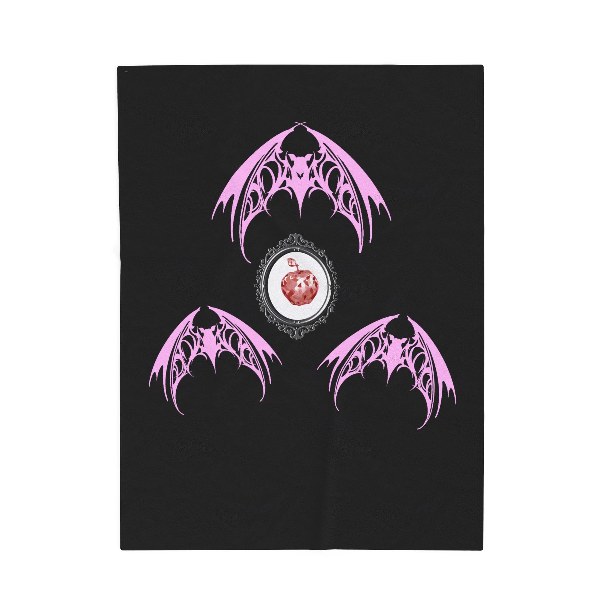 Fruit Bat Velveteen Plush Blanket | Alt Gothic Cozy Home Decor