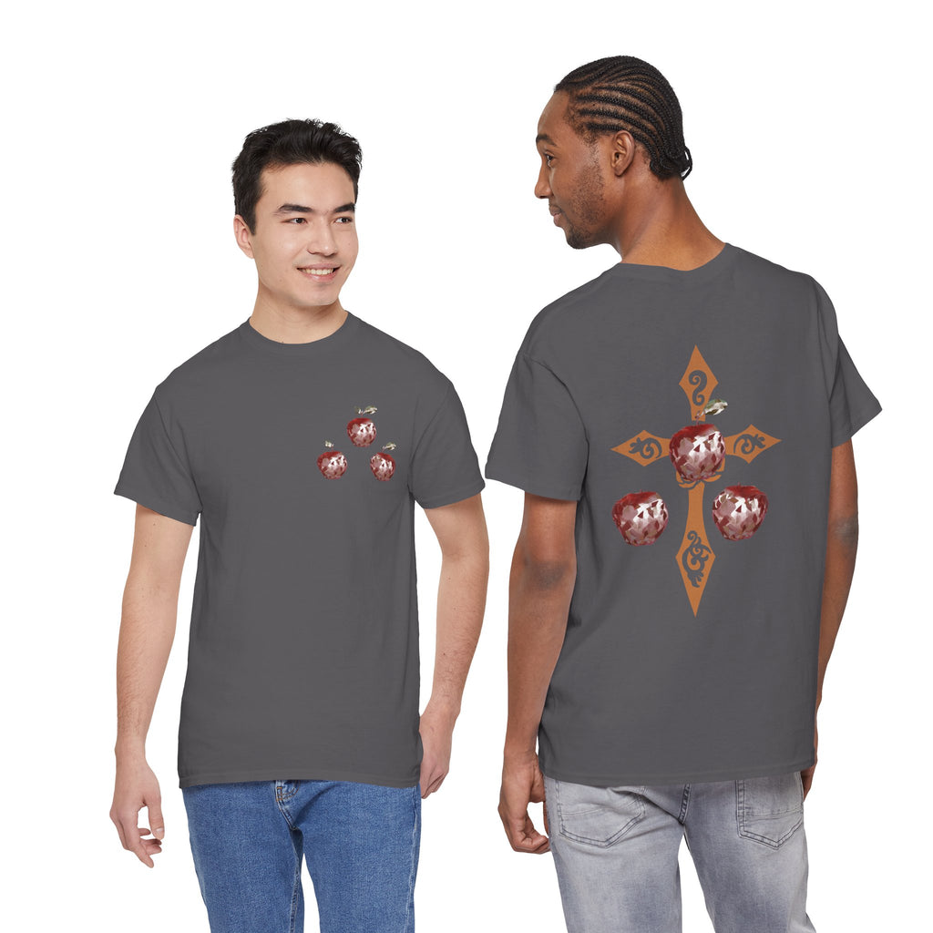 Crystal Apple Cross Graphic Tee | Alt Emo Creature Tee