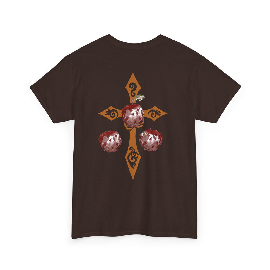 Crystal Apple Cross Graphic Tee | Alt Emo Creature Tee