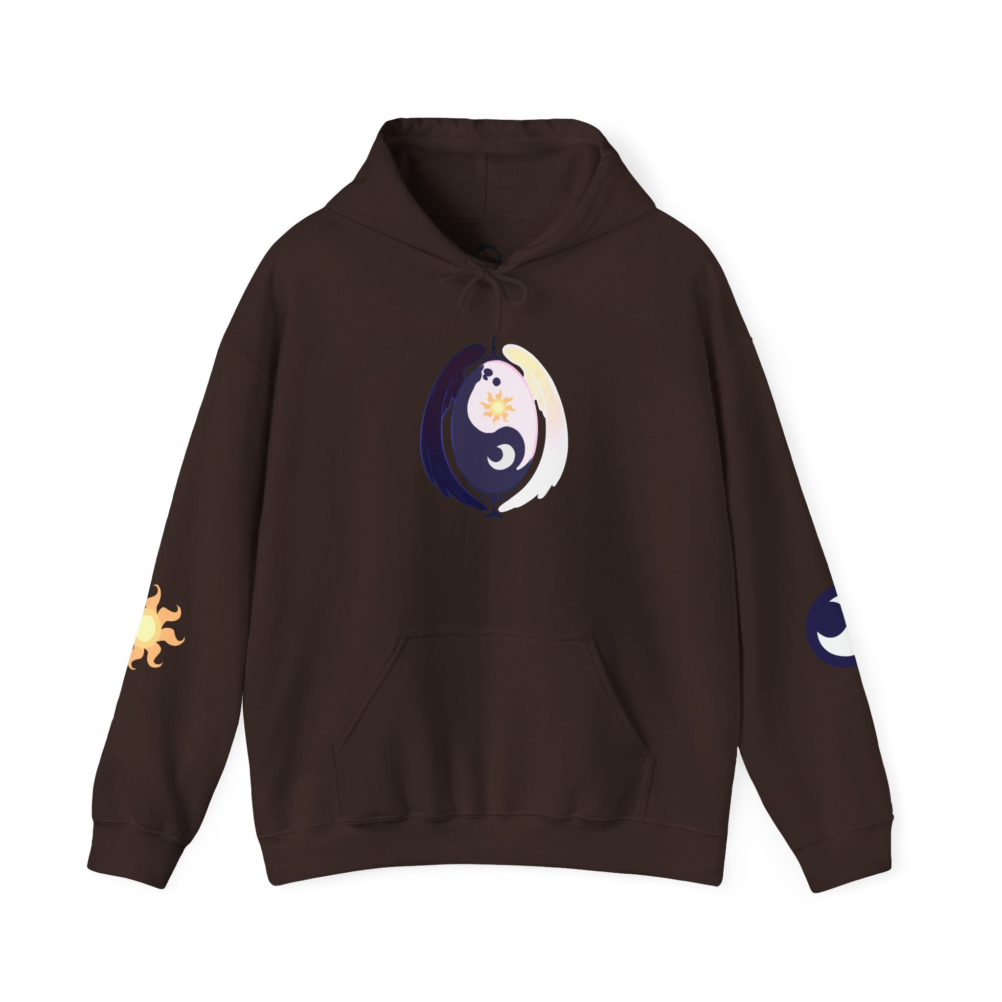 Lunar Celestial Alicorn Hoodie | Royal Sisters Alt Gothic Moon Sun Unisex Sweatshirt