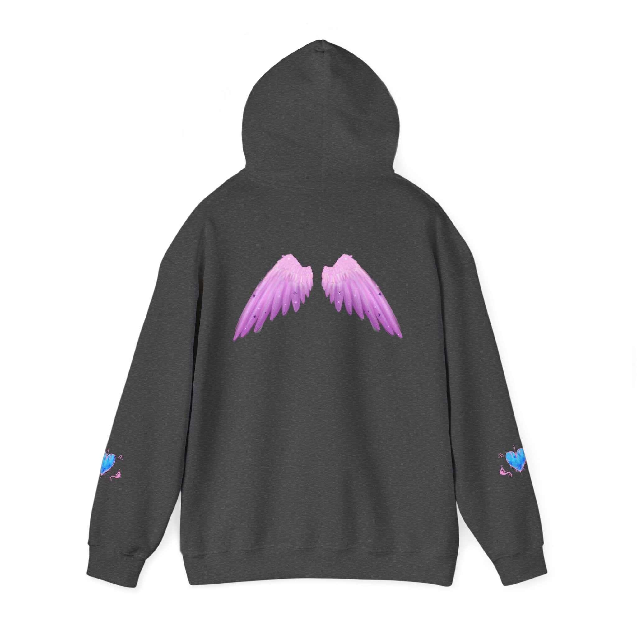 Crystal Heart Alicorn Hoodie | Alt Mythical Creature Graphic Sweatshirt Love